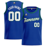 Custom Stitched Basketball Jersey for Men, Women  And Kids Royal-White-Green