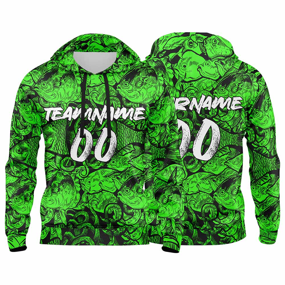 Custom Sweatshirt Hoodie For Man Woman Girl Boy Print Your Logo Name Number Green