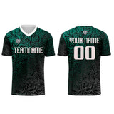 Custom Cyan Silver Uniform Jersey Kids Adults Personalized Set Jersey Shirt