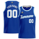Custom Stitched Basketball Jersey for Men, Women  And Kids Royal-White-Light Blue