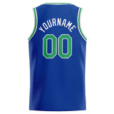 Custom Stitched Basketball Jersey for Men, Women And Kids Royal-Green-White