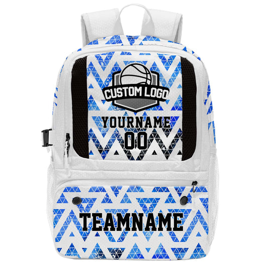Custom Sky Blue Basketball Soccer Backpack Personalized Player Names - Numbers & Team Logo #150-BP-0914-0019