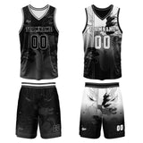 Custom  Black Reversible Basketball Suit for Adults and Kids Personalized Jersey