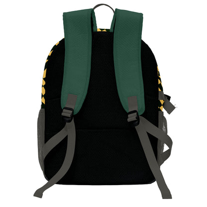 Custom Olive Green Gold Basketball Soccer Backpack Personalized Player Names Numbers Team Logo #BB-0919-0022