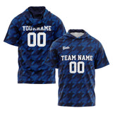 Custom Navy Short Sleeve Hoodies for Men Women Shirts with Hoods Printed Name Logo