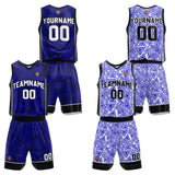 Custom Royal Reversible Basketball Suit for Adults and Kids Personalized Jersey