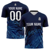 Custom Soccer Uniform Jersey Kids Adults Personalized Set Jersey Navy