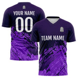 Custom Soccer Uniform Jersey Kids Adults Personalized Set Jersey Purple