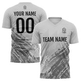 Custom Soccer Uniform Jersey Kids Adults Personalized Set Jersey Grey