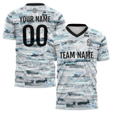 Custom Soccer Uniform Jersey Kids Adults Personalized Set Jersey Light Blue Wallpaper