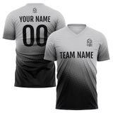 Custom Soccer Uniform Jersey Kids Adults Personalized Set Jersey Black&Grey