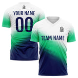 Custom Soccer Uniform Jersey Kids Adults Personalized Set Jersey Navy&Green&White