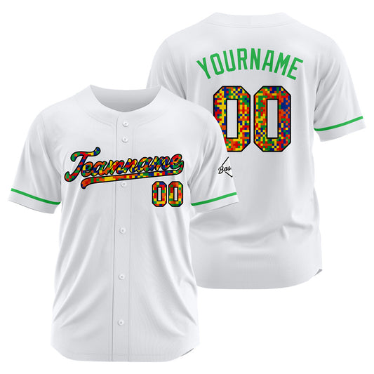 Custom White Baseball Jersey Stitched Design Personalized Hip Hop Baseball Shirts
