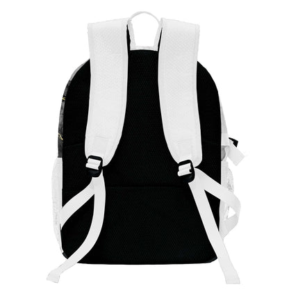 Custom White Basketball Soccer Backpack Personalized Player Names - Numbers & Team Logo #150-BP-0914-0032