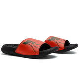 Customized Basketball Slippers With Added Patterns, Name Number Logo
