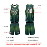 Custom Green Basketball Jersey Uniform Suit Printed Your Logo Name Number