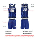 Custom Blue Basketball Jersey Uniform Suit Printed Your Logo Name Number