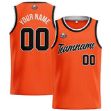 Custom Stitched Basketball Jersey for Men, Women  And Kids Orange-Black