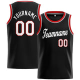 Custom Stitched Basketball Jersey for Men, Women And Kids Black-White-Red