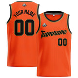 Custom Stitched Basketball Jersey for Men, Women  And Kids Orange-Black-Gold