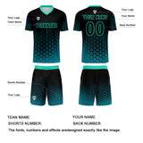 Custom Green Uniform Jersey Kids Adults Personalized Set Jersey Shirt