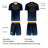 Custom Blue Orange Uniform Jersey Kids Adults Personalized Set Jersey Shirt