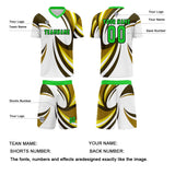 Custom White Yellow Uniform Jersey Kids Adults Personalized Set Jersey Shirt