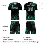 Custom Dark Green Uniform Jersey Kids Adults Personalized Set Jersey Shirt