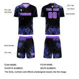 Custom Purple Uniform Jersey Kids Adults Personalized Set Jersey Shirt
