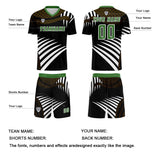 Custom Brown Green Uniform Jersey Kids Adults Personalized Set Jersey Shirt