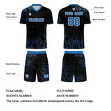 Custom Blue Uniform Jersey Kids Adults Personalized Set Jersey Shirt