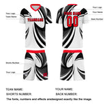 Custom White Black Uniform Jersey Kids Adults Personalized Set Jersey Shirt