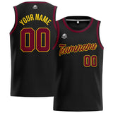 Custom Stitched Basketball Jersey for Men, Women  And Kids Black-Burgundy