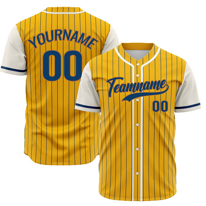Custom Yellow Off White Hip Hop Baseball Jersey Stitched Printed - Personalized Name Number Shirts #BB-0919-0097
