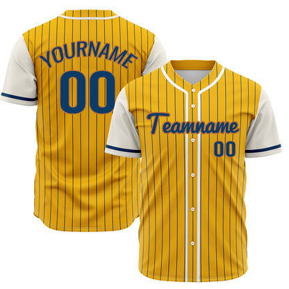 Custom Yellow Off White Hip Hop Baseball Jersey Stitched Printed - Personalized Name Number Shirts #BB-0919-0097