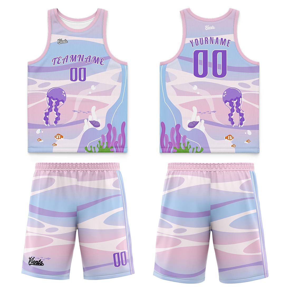 Custom Light Blue White Wide Shoulder Basketball Jersey, Breathable Mesh Team Uniform for Adult & Yout