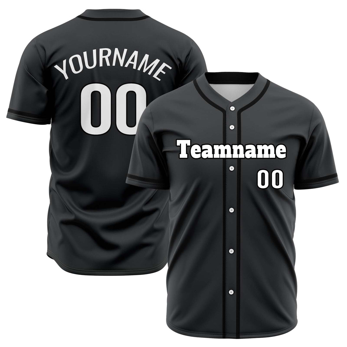 Custom Black Hip Hop Baseball Jersey Stitched & Printed & Personalized Name Number Shirts