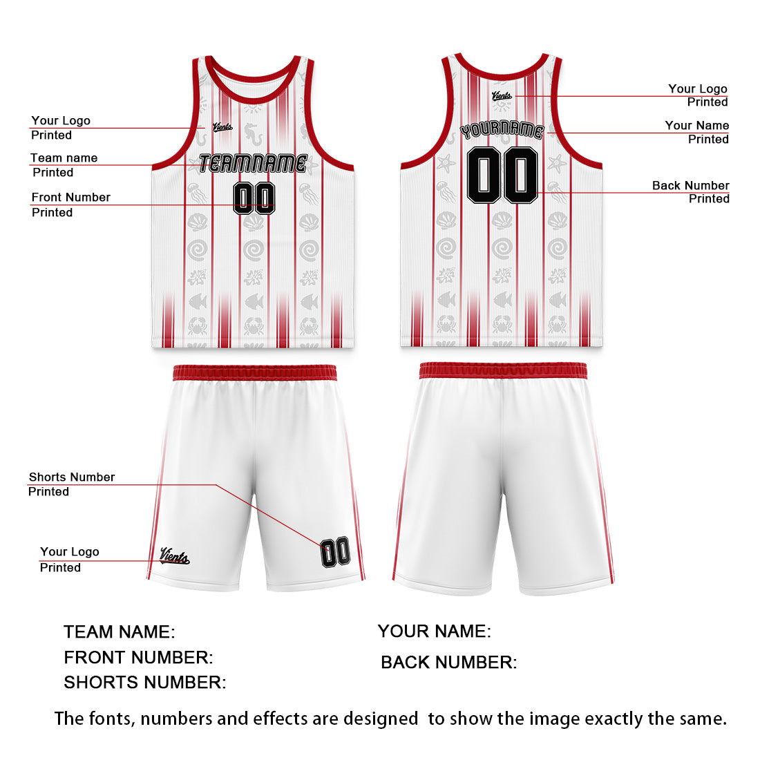 Custom Red Cream Color Wide Shoulder Basketball Jersey, Breathable Mesh Team Uniform for Adult & Yout