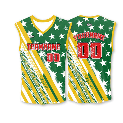 Custom Red Gold Thin Strap Basketball Jersey, Breathable Mesh Training Uniform for Adults & Youth