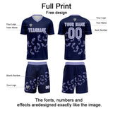 Custom Deep Purple Soccer Uniform Jersey Kids Adults Personalized Set Jersey Shirt