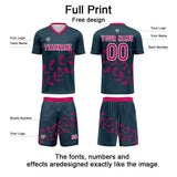Custom Universal Blue Soccer Uniform Jersey Kids Adults Personalized Set Jersey Shirt