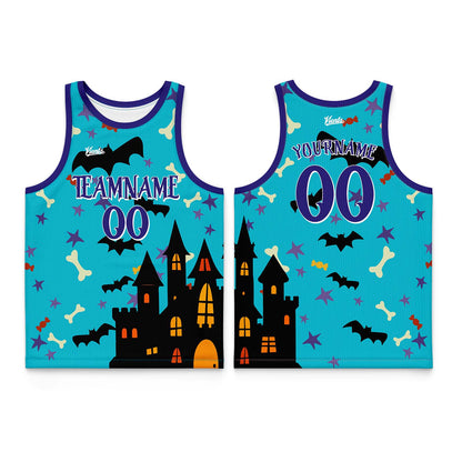 Custom White Navy Blue Wide Shoulder Basketball Jersey, Breathable Mesh Team Uniform for Adult & Yout