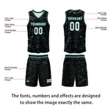 Custom Black Grass Green Basketball Jersey Uniform Suit Printed Your Logo Name Number