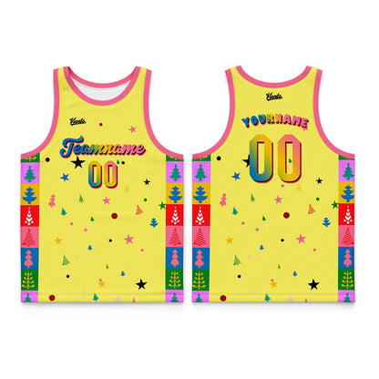 Custom Blue Green Deep Pink Wide Shoulder Basketball Jersey, Breathable Mesh Team Uniform for Adult & Yout
