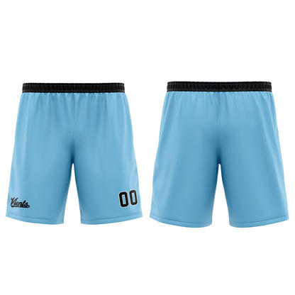 Custom Light Blue Wide Shoulder Basketball Jersey, Breathable Mesh Team Uniform for Adult & Yout