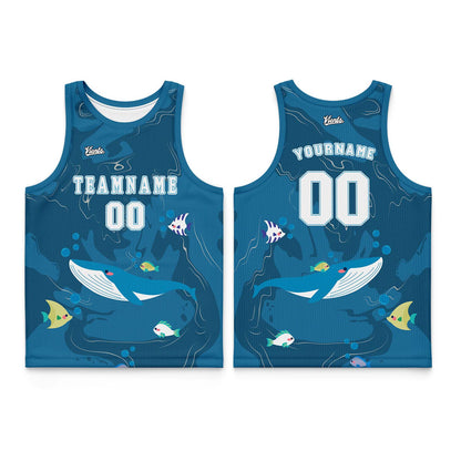 Custom Green Blue Wide Shoulder Basketball Jersey, Breathable Mesh Team Uniform for Adult & Yout