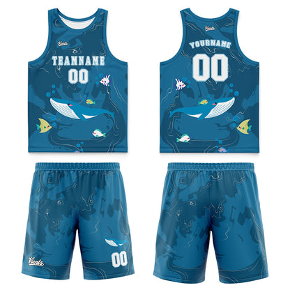Custom Green Blue Wide Shoulder Basketball Jersey, Breathable Mesh Team Uniform for Adult & Yout