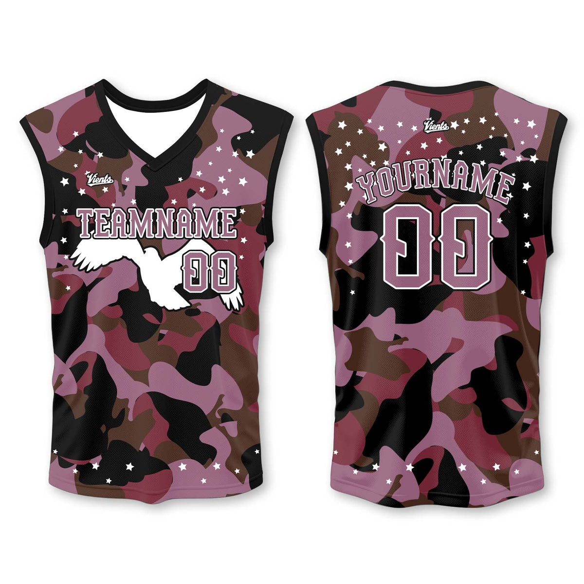 Custom Black Pink White Wide Shoulder Basketball Jersey - Breathable Mesh Team Uniform for Adult & Yout