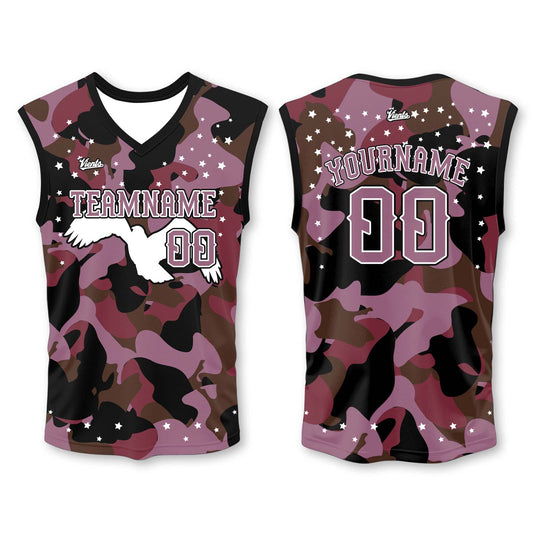 Custom Black Pink White Wide Shoulder Basketball Jersey - Breathable Mesh Team Uniform for Adult & Yout