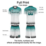 Custom White Soccer Uniform Jersey Kids Adults Personalized Set Jersey Shirt